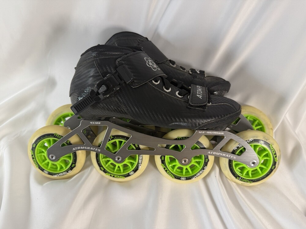 Atom Pro Carbon Fiber 4x100 Inline Skates Atom Matrix 100mm 86A Wheels Men’s 6